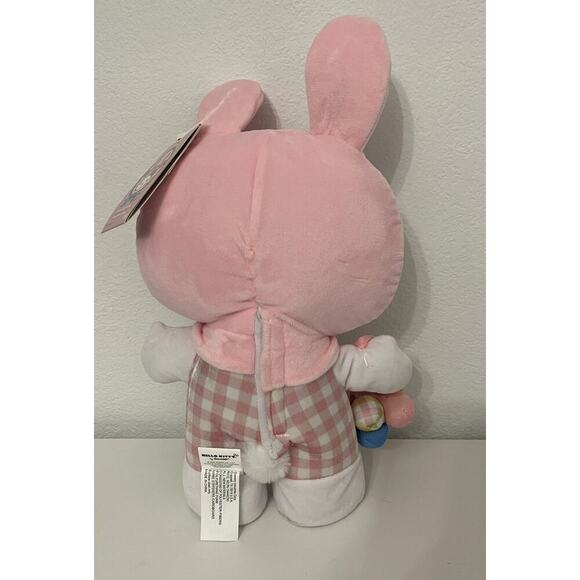 Hello Kitty Easter Bunny Plush Animated Greeter - Pink Plaid Flowers RARE - Picture 4 of 5